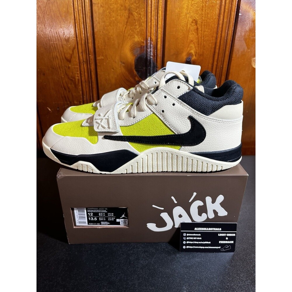 Jumpman Jack Travis Scott x Jordan Bright Cactus Green Sail (FZ8117-102) Sz 12